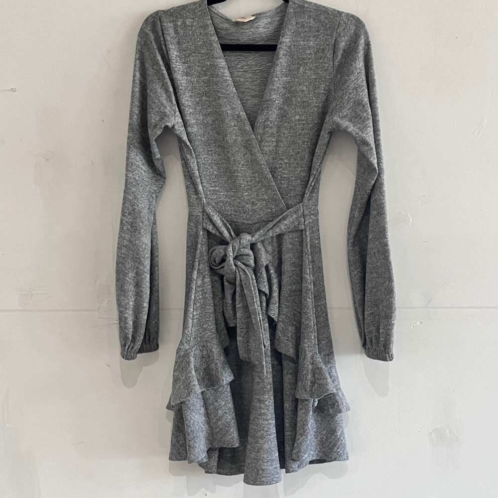 Gray Full rat belletcore double tiered dress - Picture 1 of 8